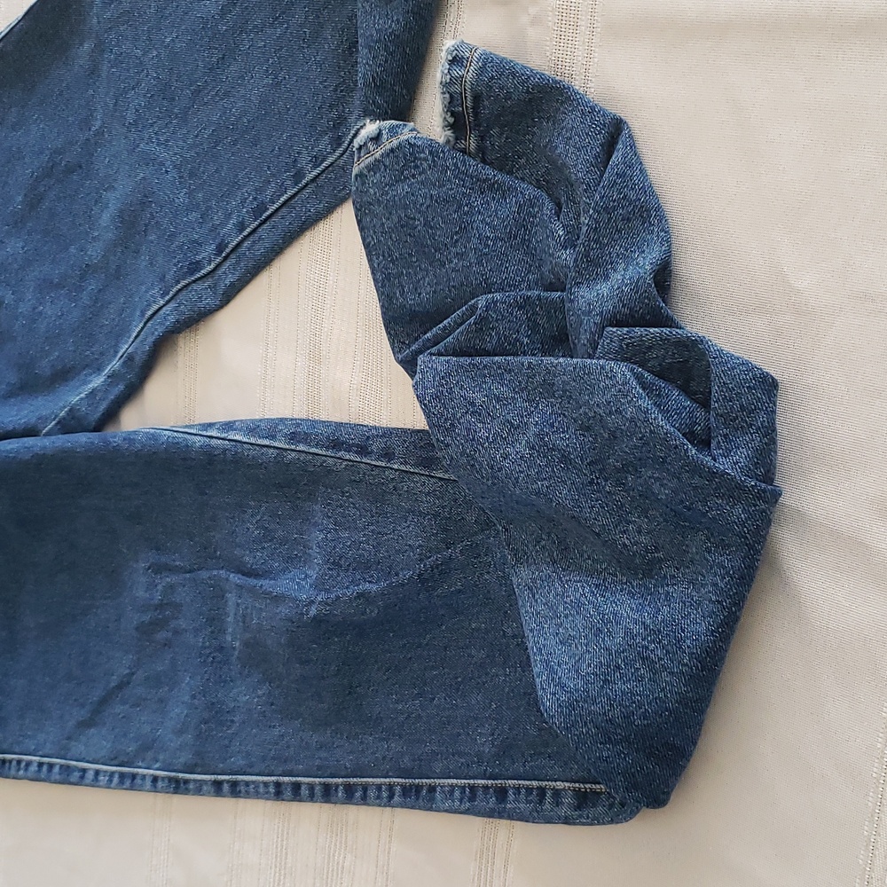 ZARA Trafaluc NEW Jeans Women's 6 Slouchy Ruched Extra Long NWT - Picture 7 of 16
